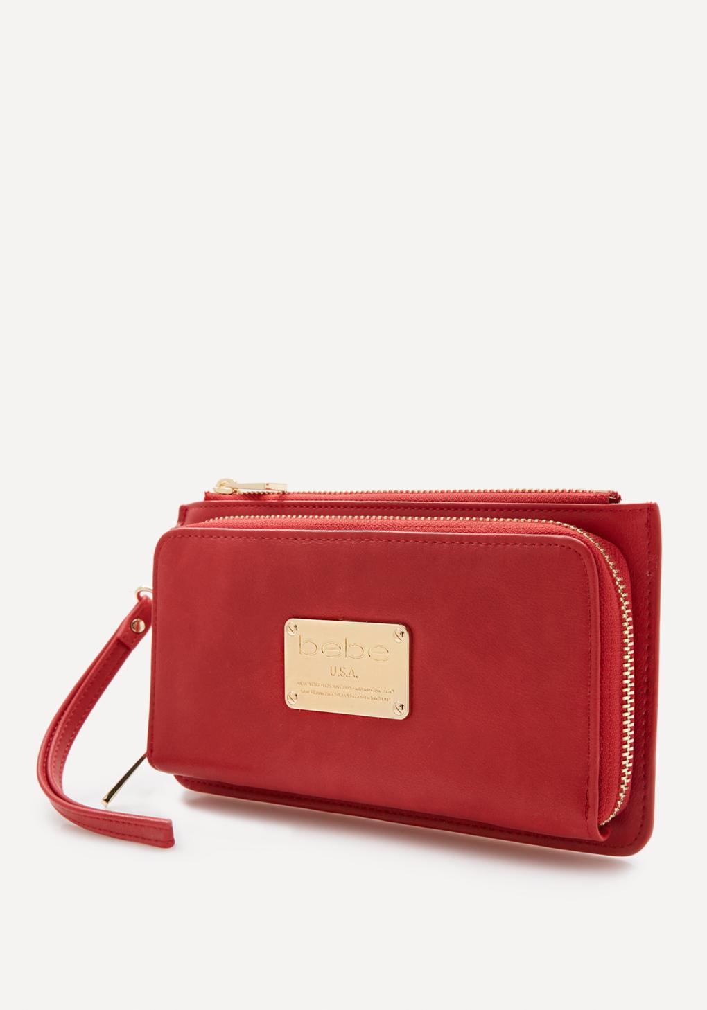 bebe red wallet