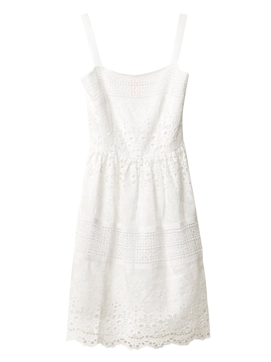 Lyst - Collette By Collette Dinnigan White Garden Shoestring Dress in White