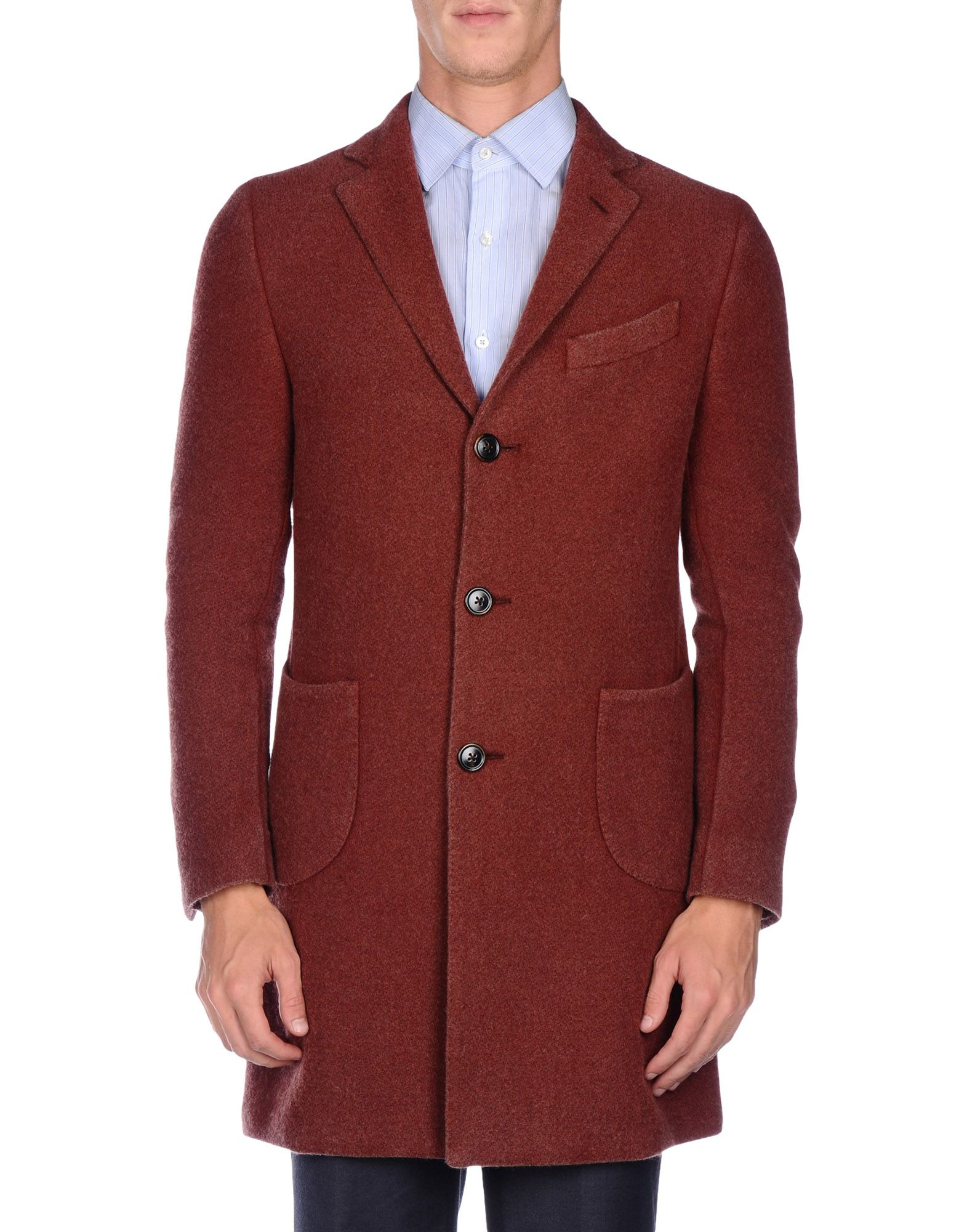 Lyst - Lardini Coat in Red for Men