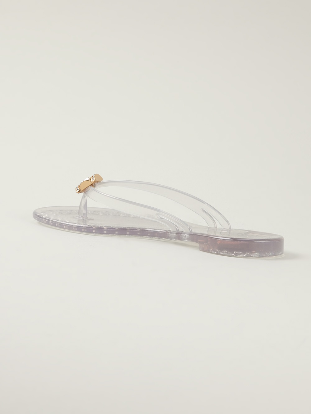 Casadei Jelly Flip Flop in White | Lyst