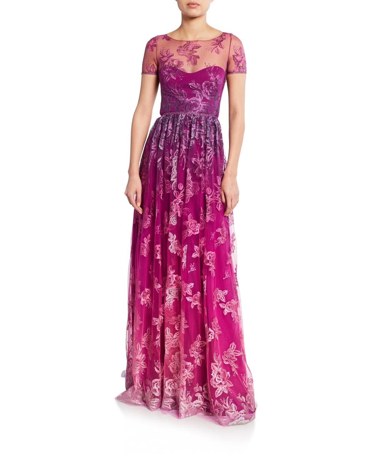 marchesa notte ombre gown