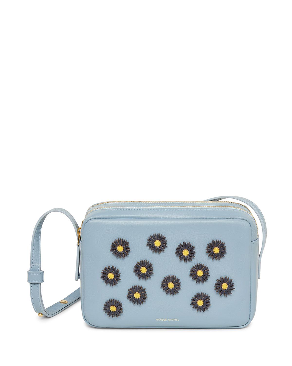 Mansur Gavriel Double Zip Leather Crossbody Bag Keweenaw Bay Indian Community