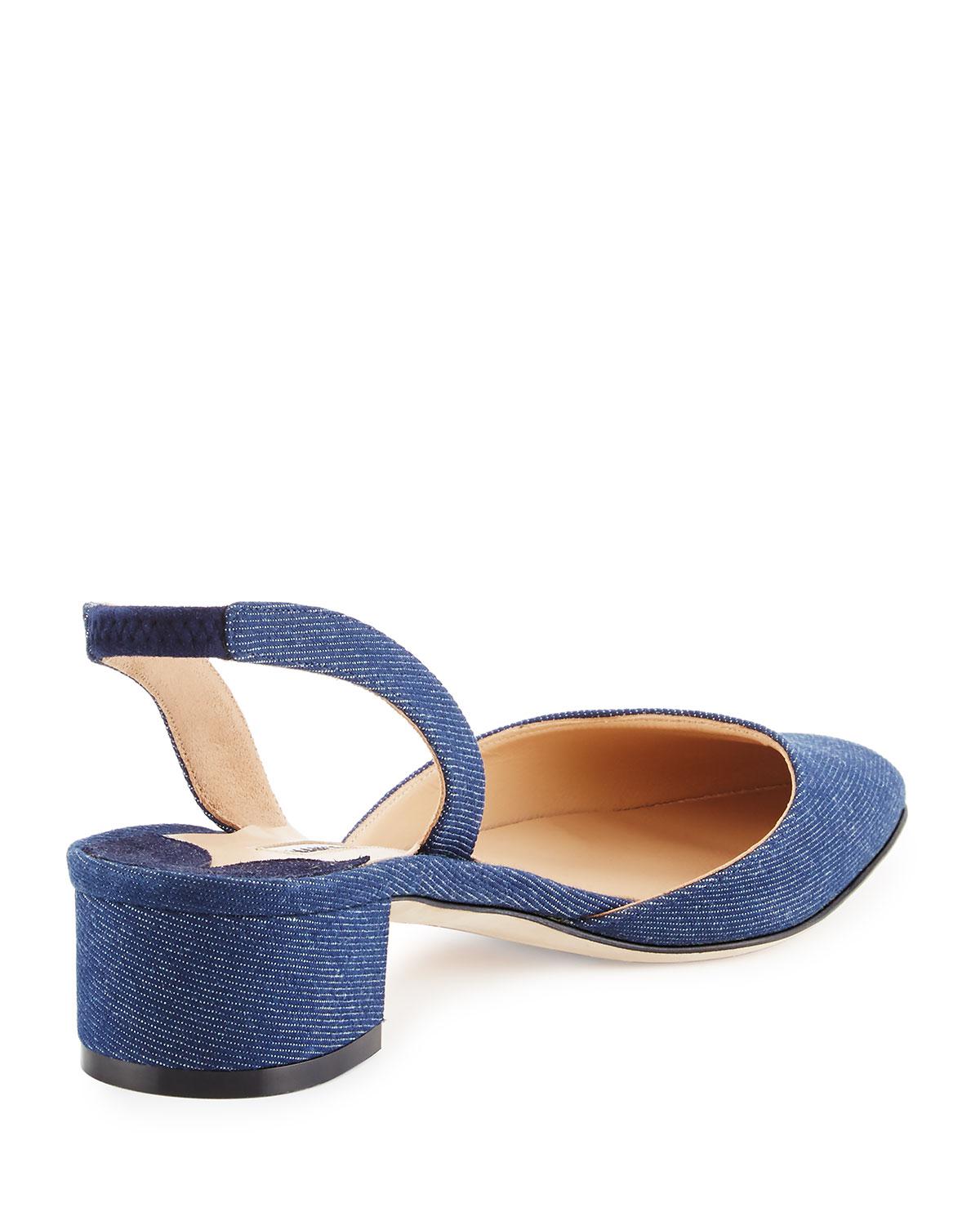 manolo blahnik denim