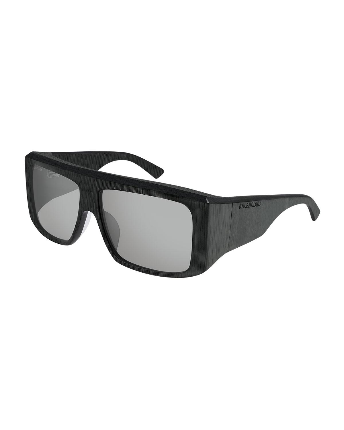 Lyst - Balenciaga Men's Flat-top Acetate Sunglasses in Black for Men
