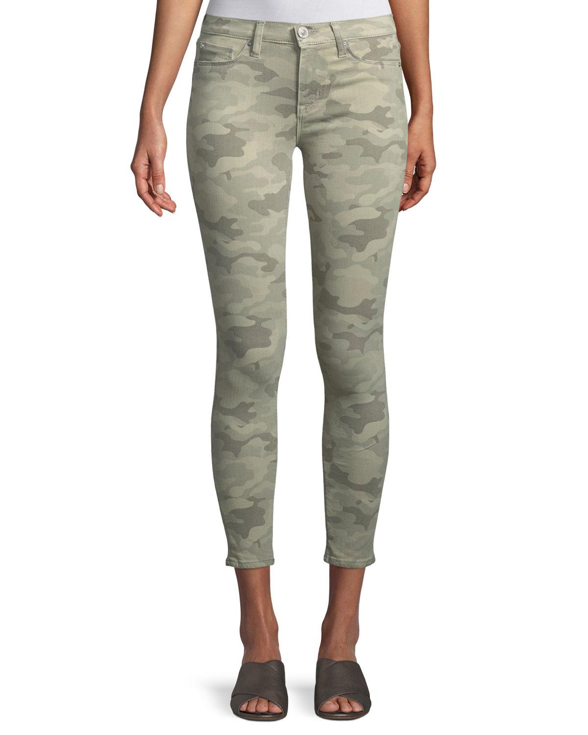 Lyst - Hudson Jeans Nico Mid-rise Super Skinny Jeans in Green