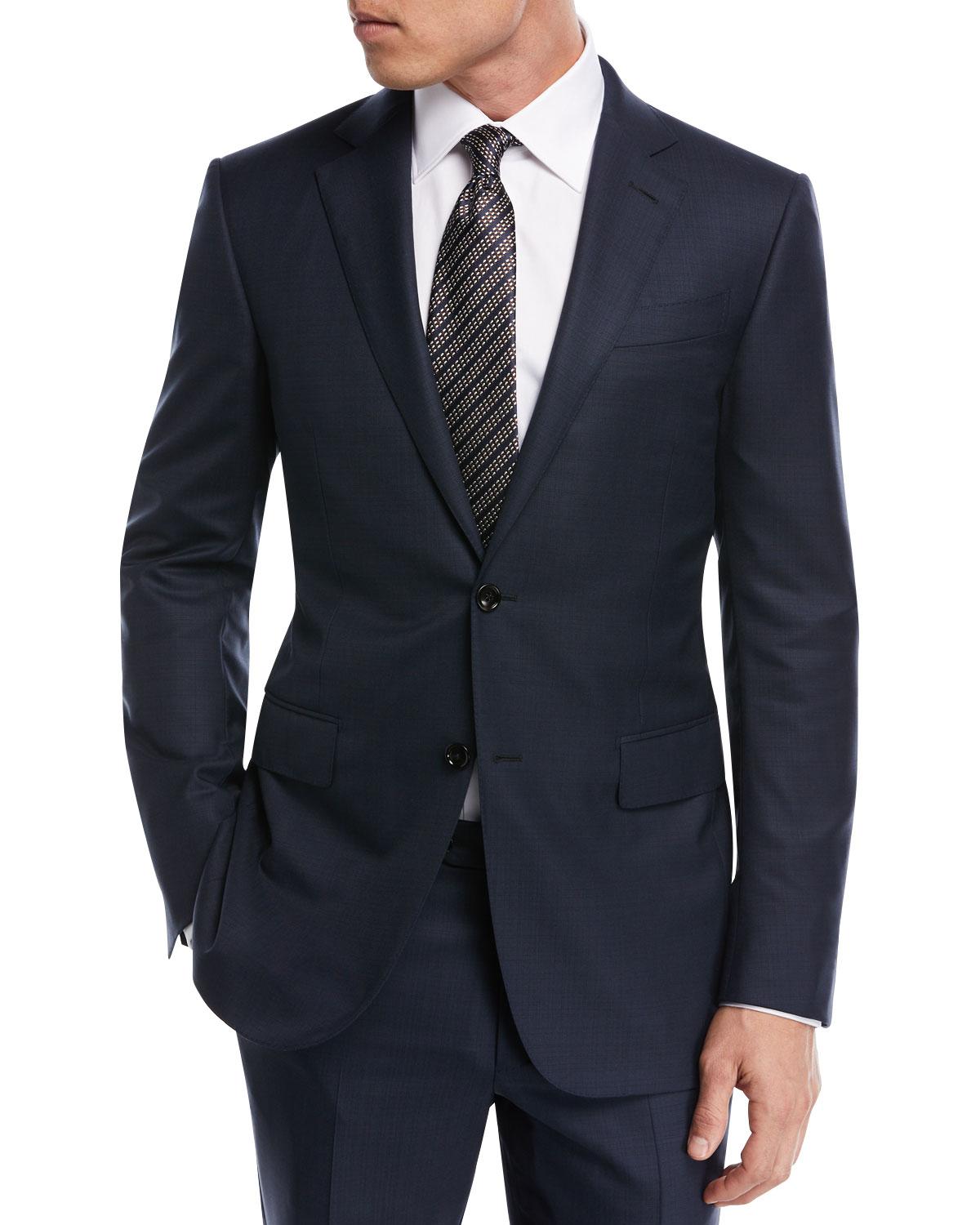 Lyst - Ermenegildo Zegna Tonal Plaid Wool Two-piece Suit in Blue for Men