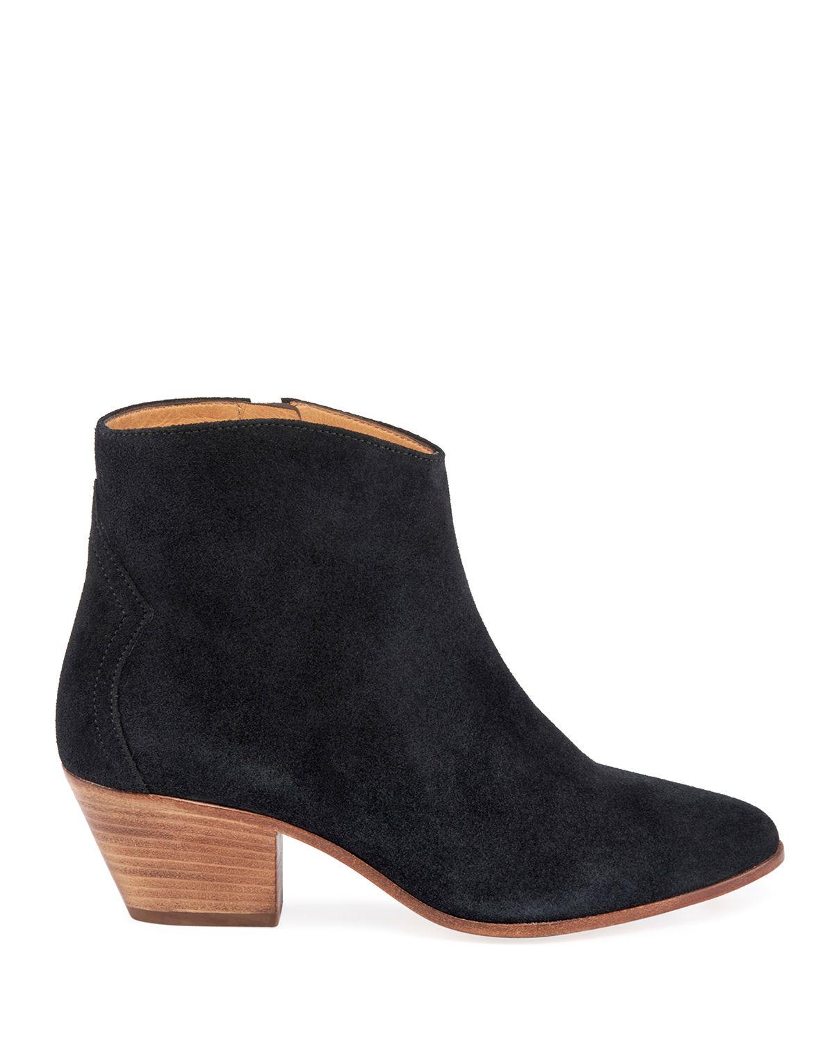 isabel marant suede bootie