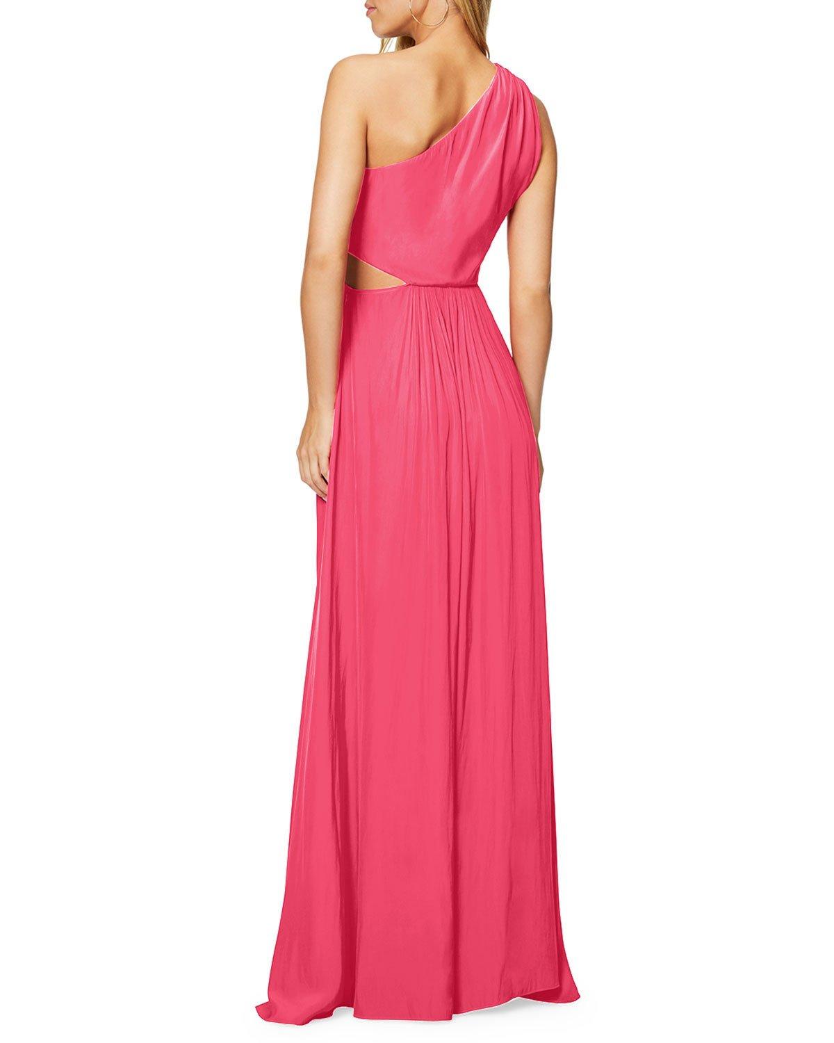 Ramy Brook Synthetic Linley One-shoulder Twist-front Dress With Slit ...