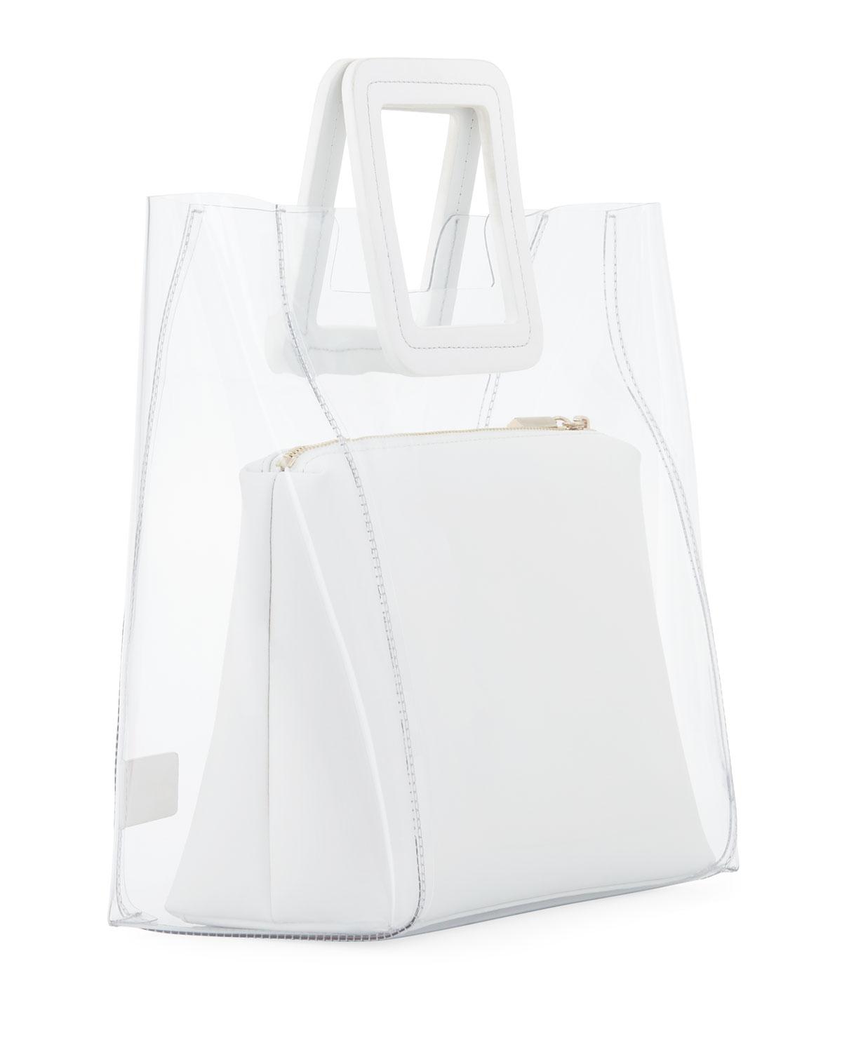 staud white shirley bag