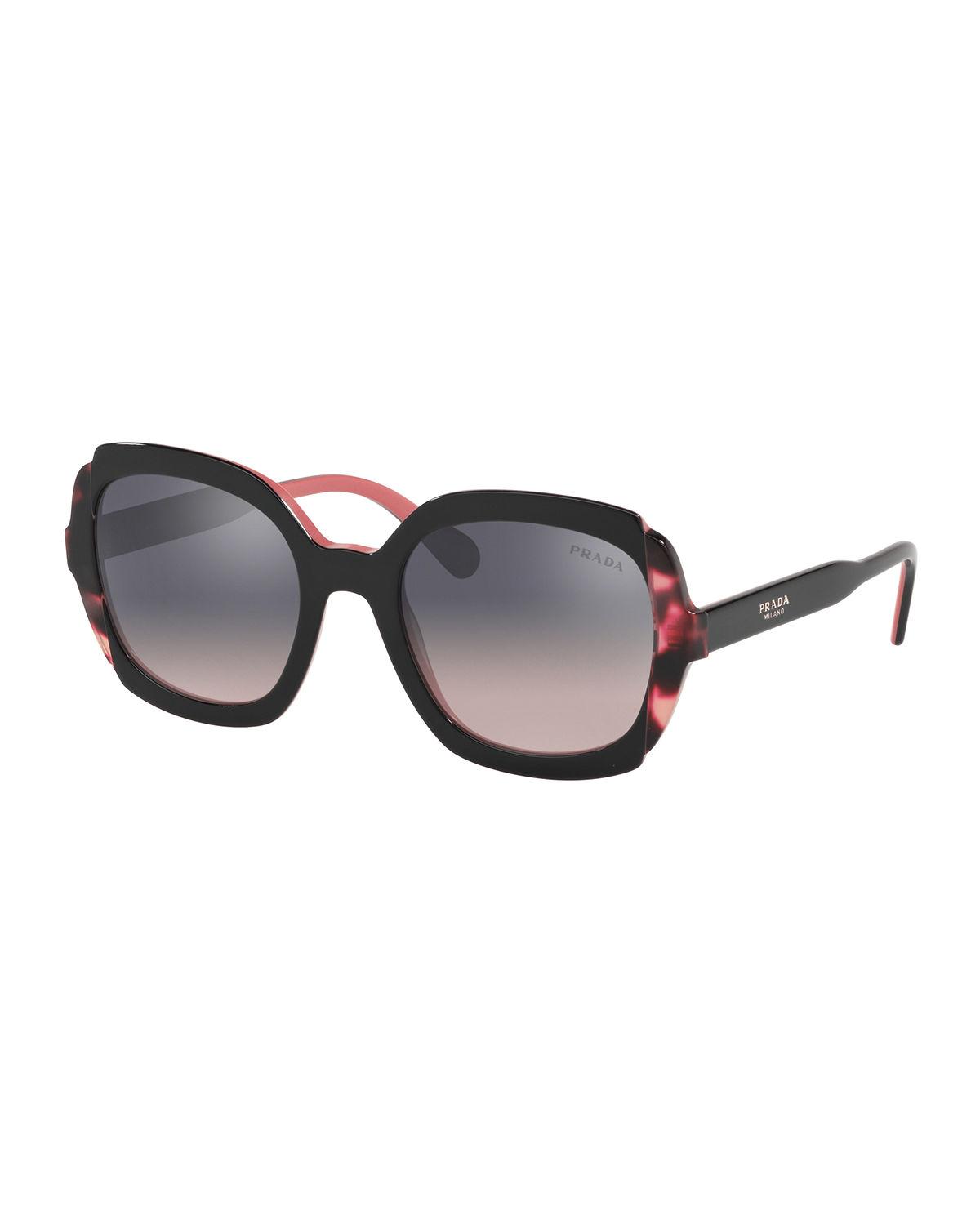 Prada Mirrored Acetate Sunglasses Lyst