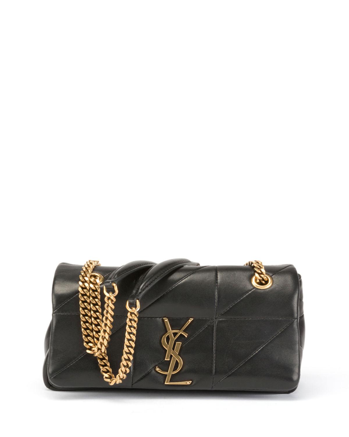Lyst - Saint Laurent Jamie Small Diamond-quilted Chain Shoulder Bag in Black