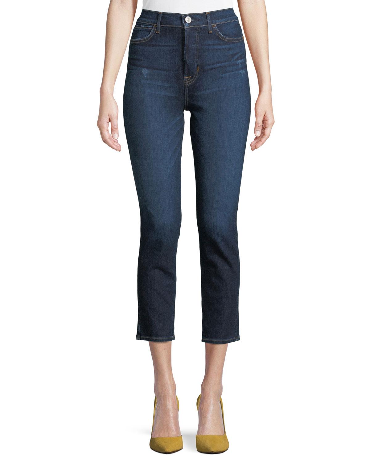 Hudson Jeans Holly High-rise Skinny Cropped Jeans in Blue ...