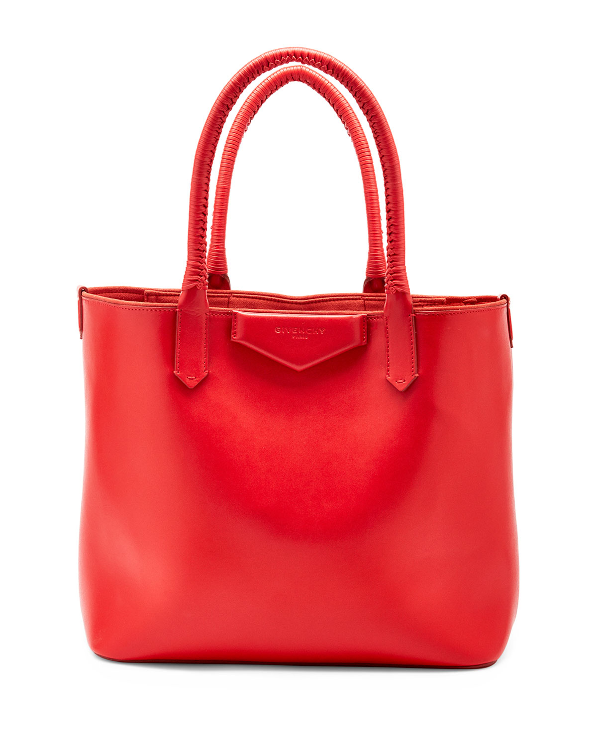 Givenchy Antigona Whipstitch-handle Tote Bag in Red | Lyst