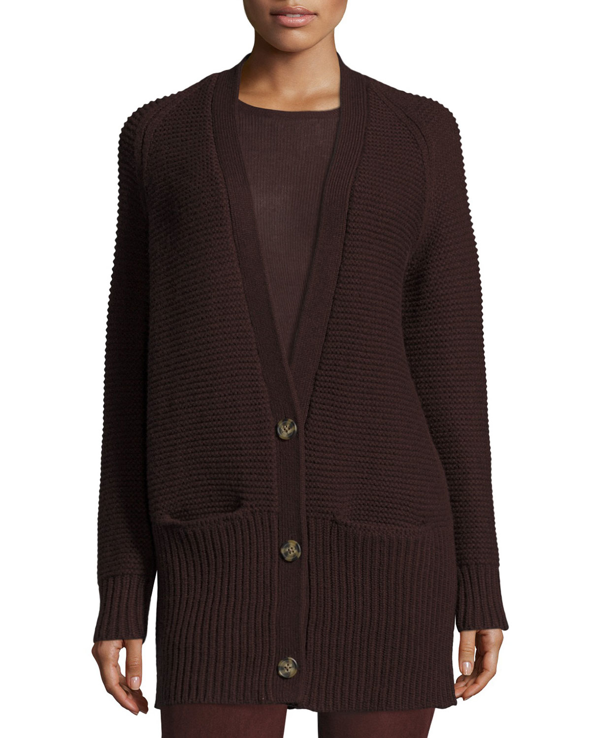 Lyst - Vince Chunky Wool-cashmere Cardigan