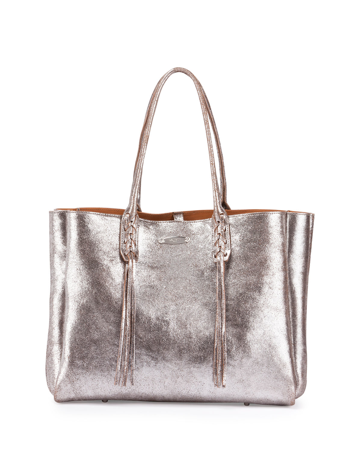 Lyst Lanvin Metallic Crinkled iLeatheri iTotei iBagi in Metallic