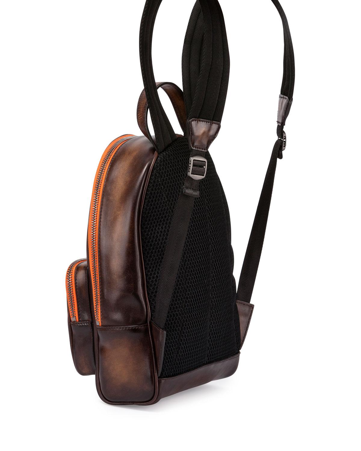 Lyst - Berluti Time Off Men&#39;s Mini Leather Backpack in Brown for Men