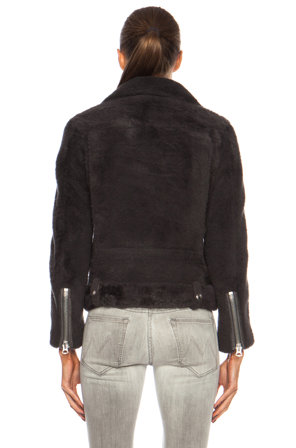 Download Lyst - Acne Studios Mock Felted Shearling Jacket in Gray