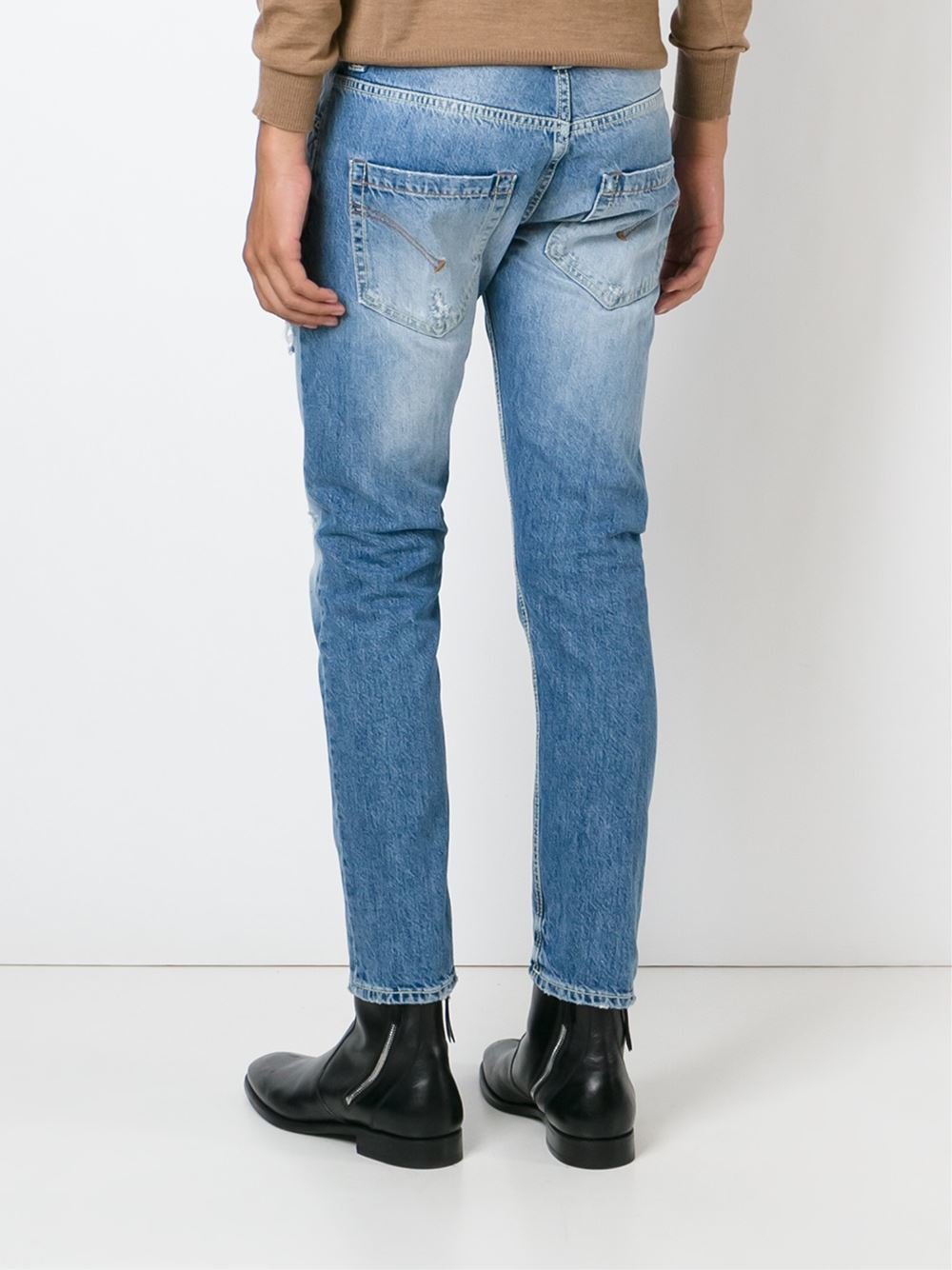 Dondup Distressed Jeans in Blue for Men | Lyst