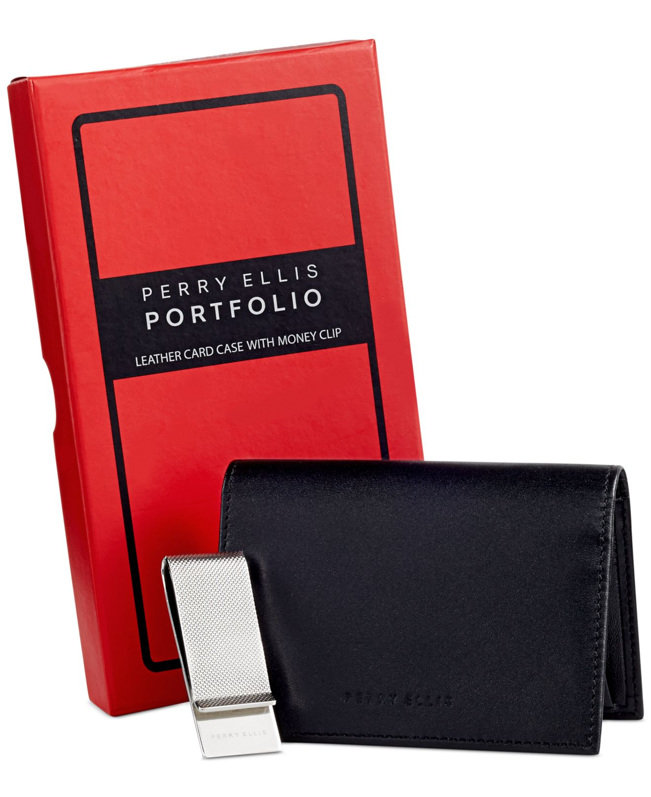 perry ellis portfolio wallet with money clip