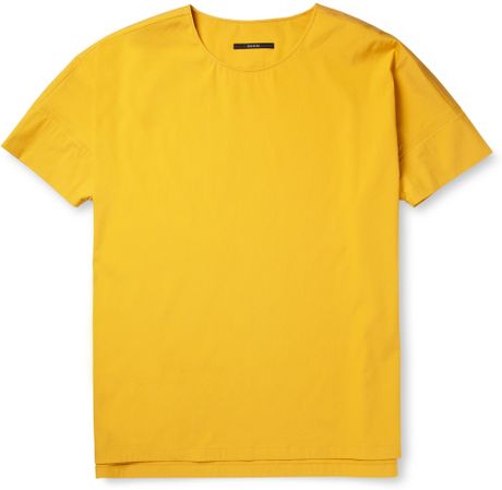 Gucci Cottonpoplin Shirt in Yellow for Men