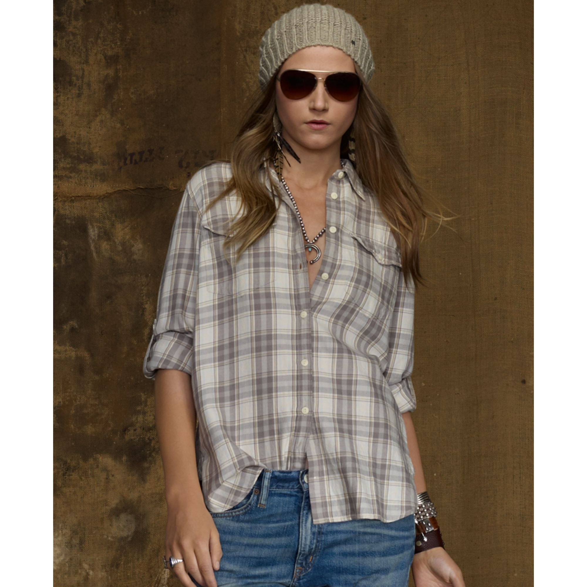 lauren james flannel shirt