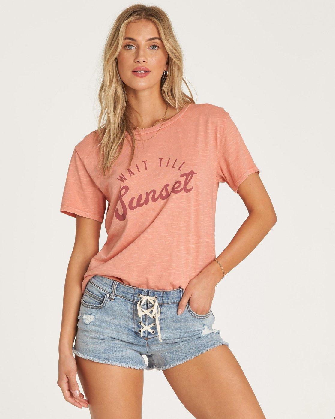 orange billabong t shirt