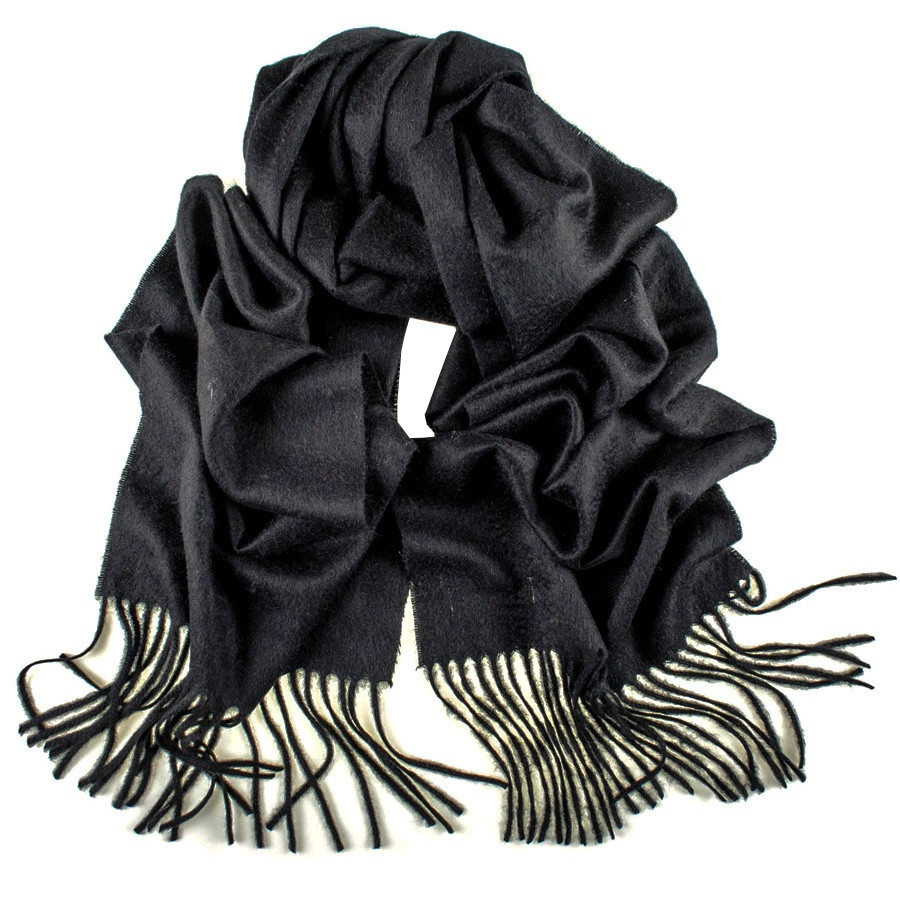 Black.co.uk Burlington Black Cashmere Scarf in Black | Lyst