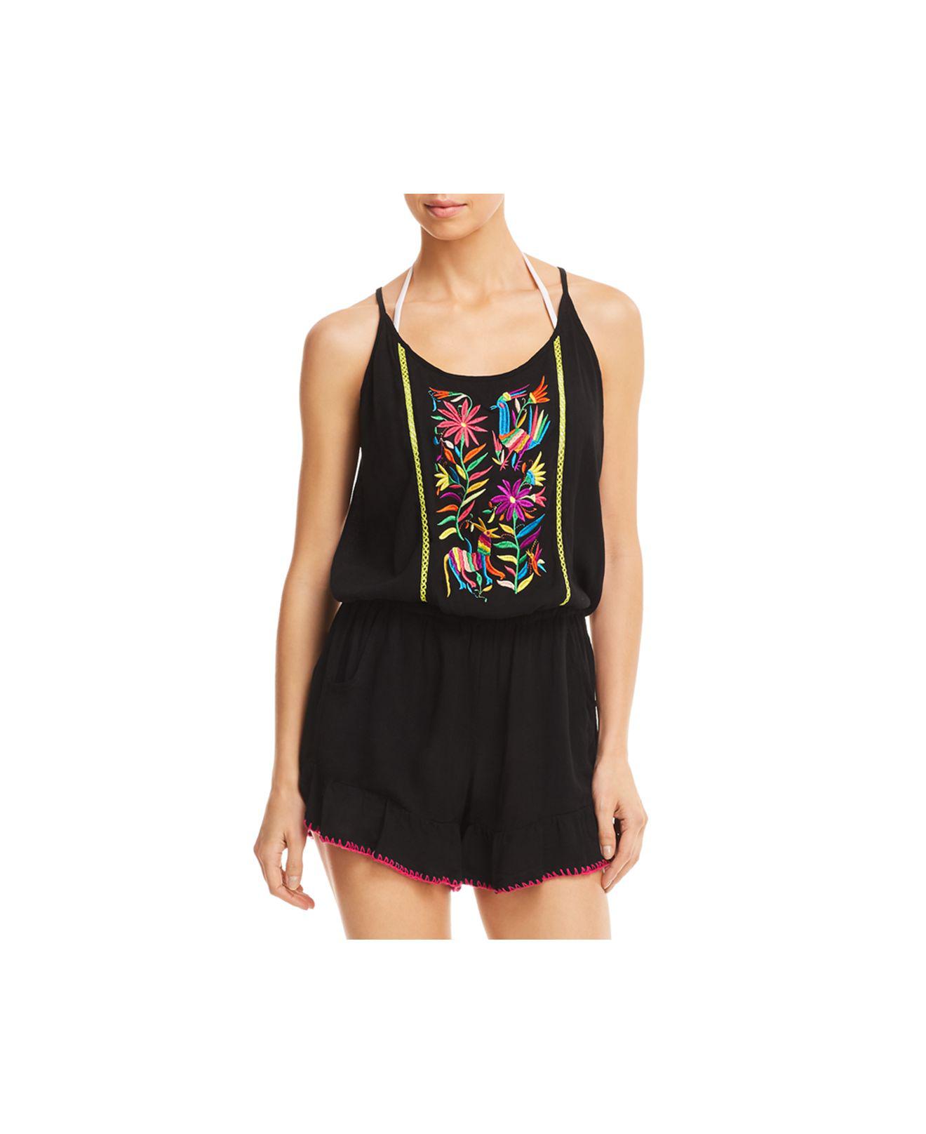 Lyst lepore Isla Marietas Romper Swim Coverup in Black