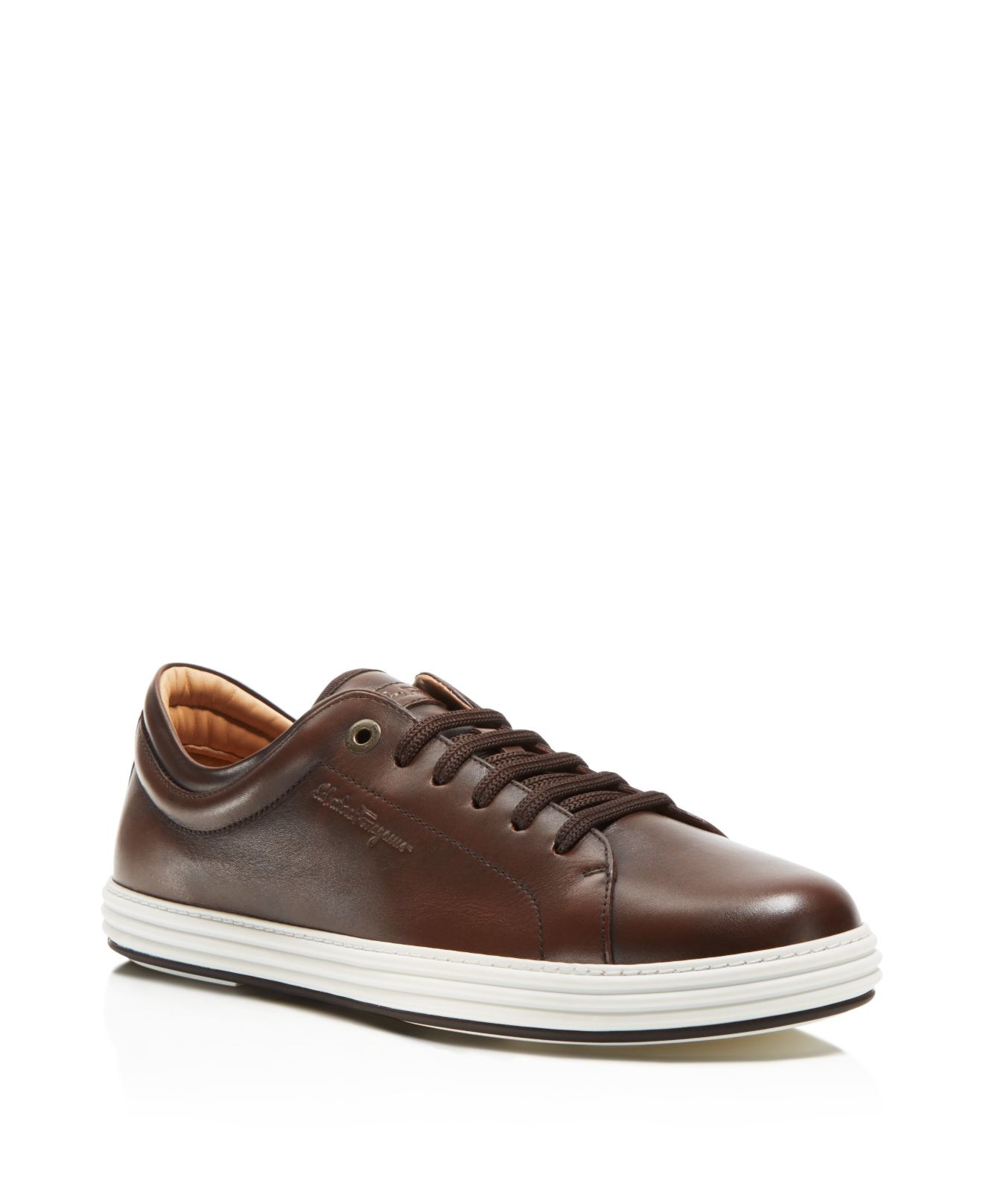 Lyst - Ferragamo Newport Sneakers in Brown for Men