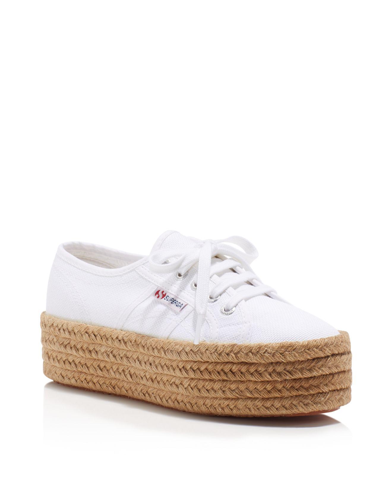 superga platform espadrille sneakers