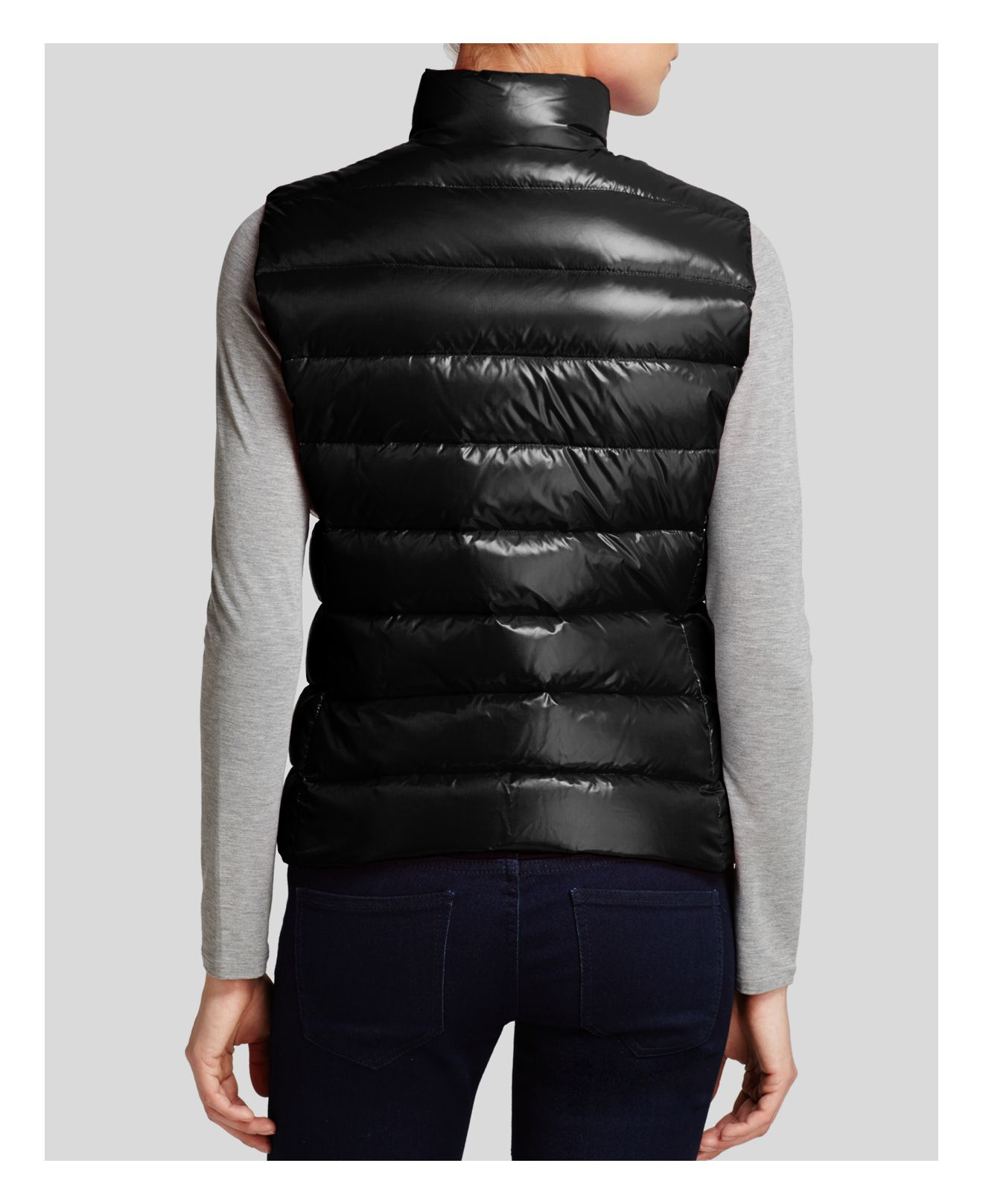 Moncler Goose Ghany Down Vest in Charcoal (Black) - Lyst