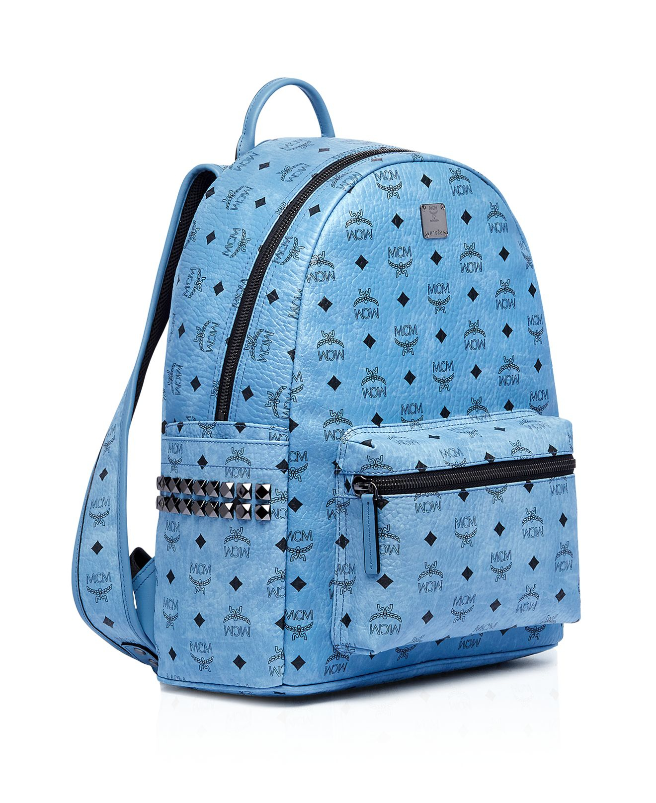Lyst - Mcm Stark Side Stud Backpack in Blue for Men