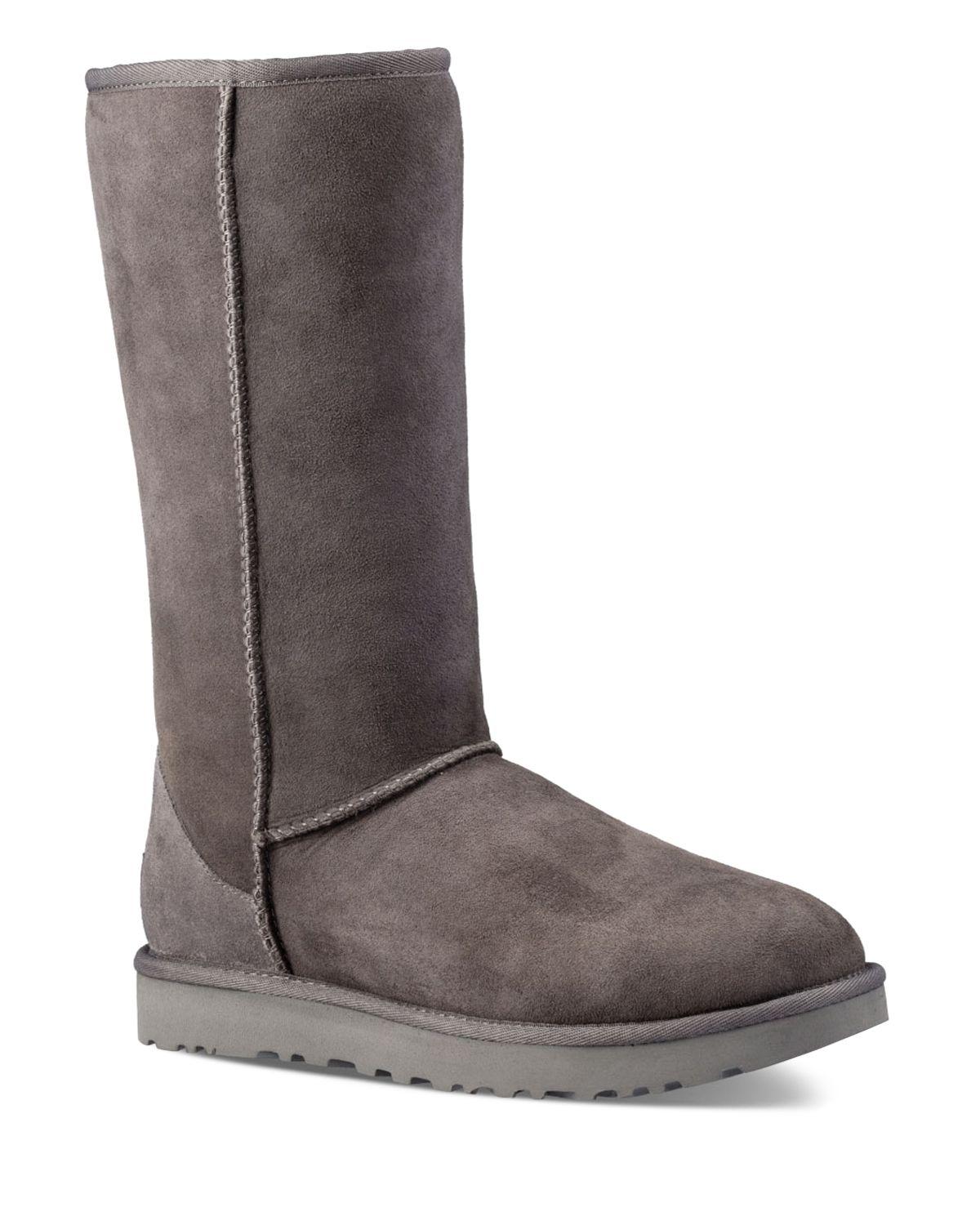 tall boots gray