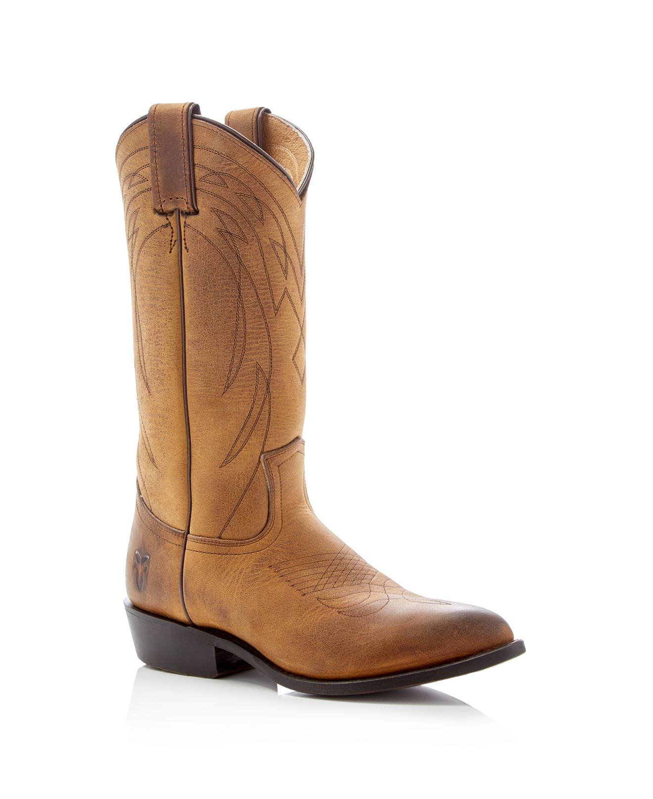 mens cowboy boots dark brown