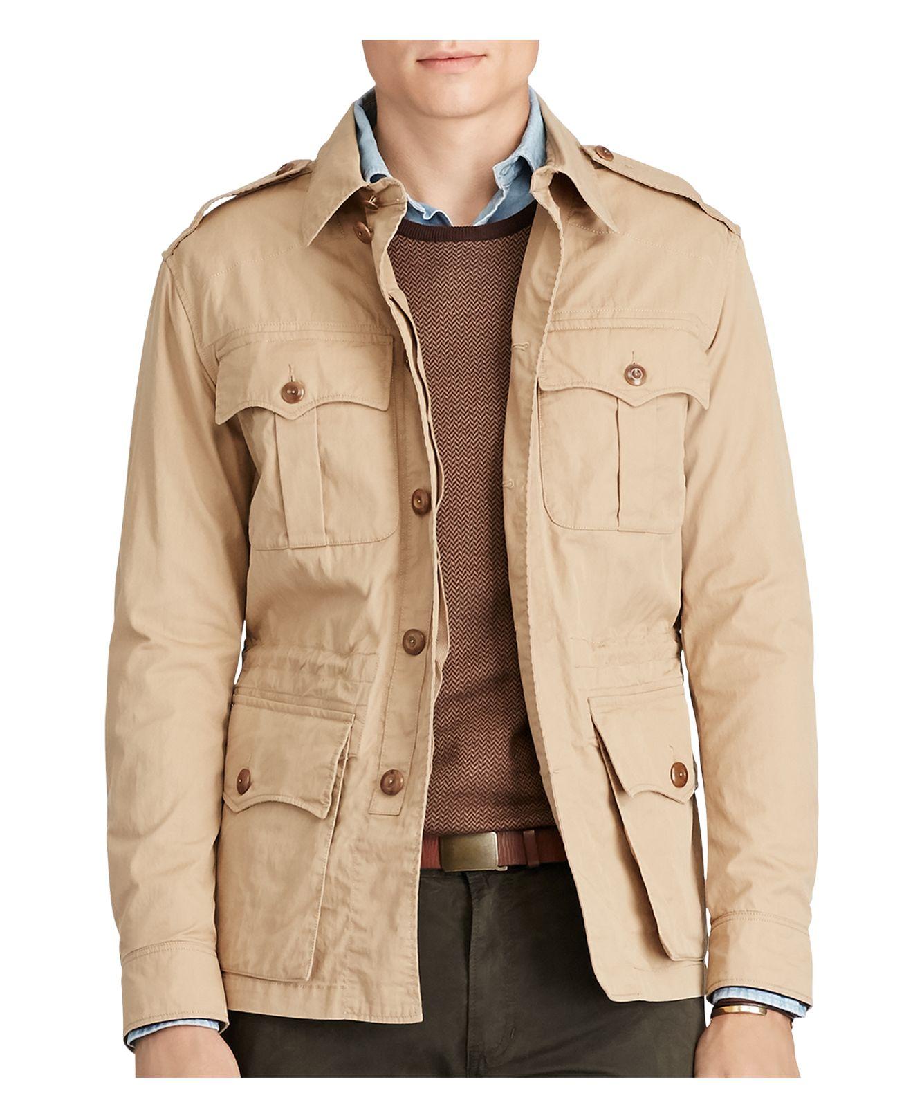 Lyst - Polo Ralph Lauren Cotton Blend Safari Jacket in Natural for Men