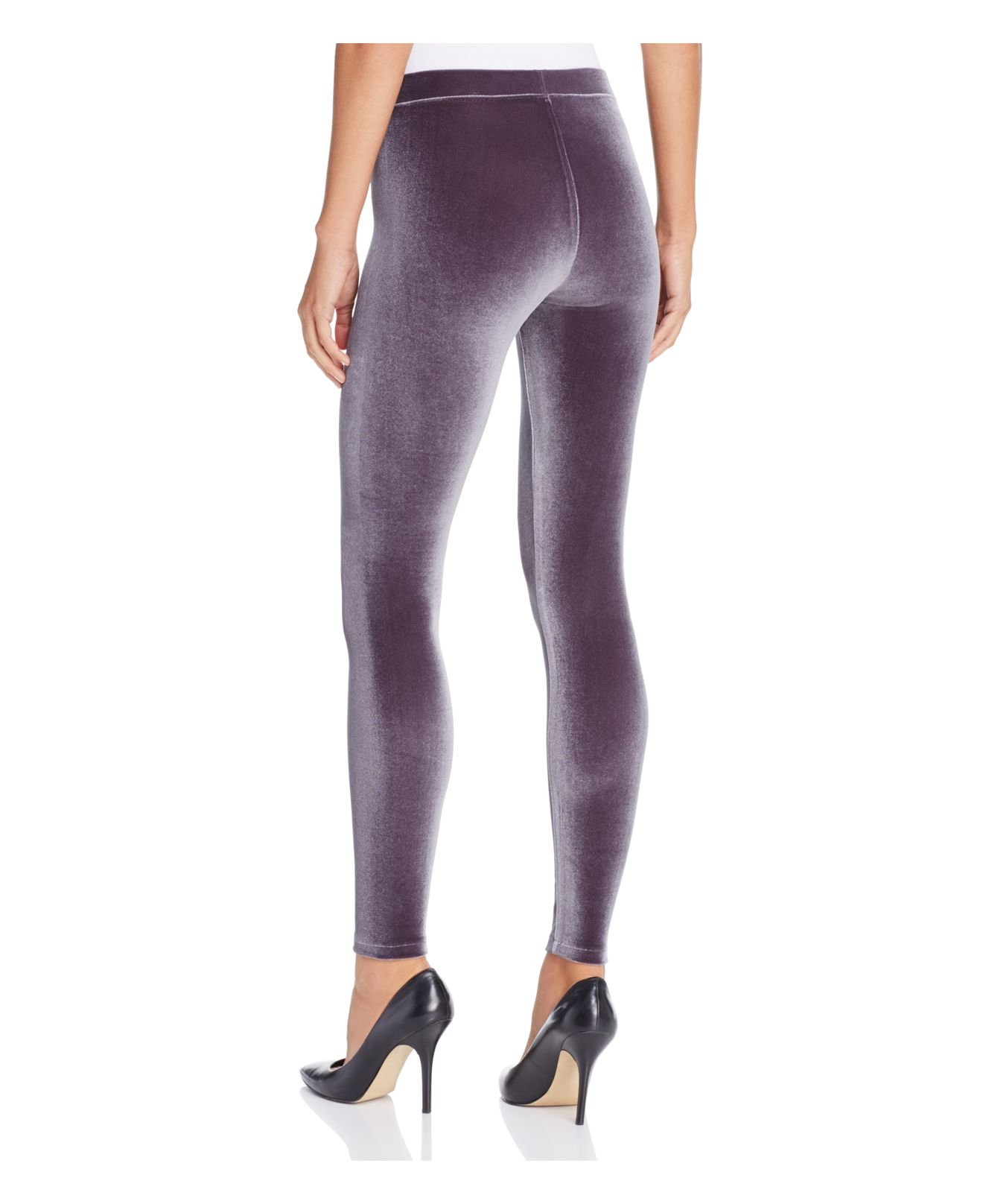 Hue Velvet Leggings in Purple - Lyst