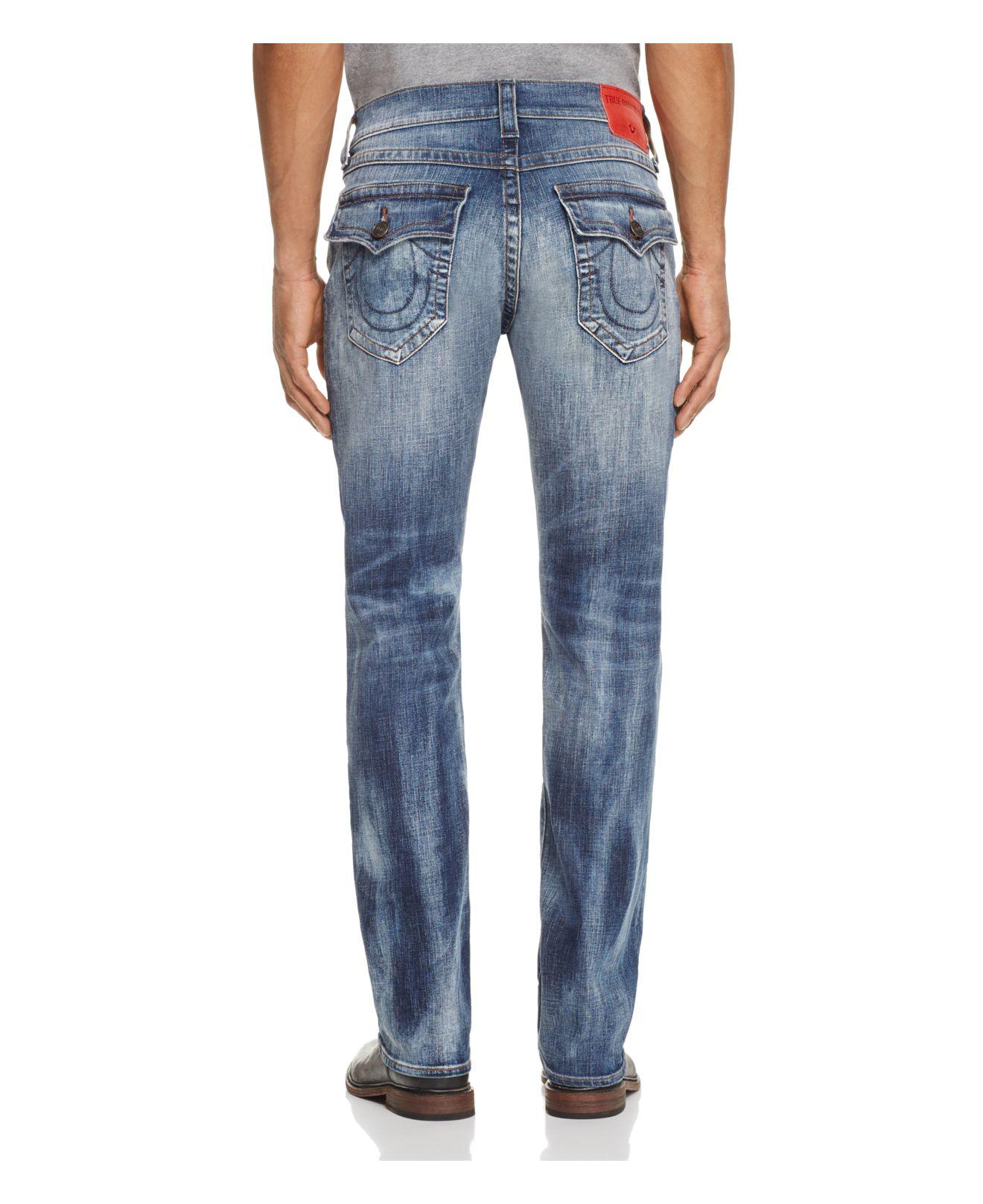 True Religion Ricky Straight Fit Jeans In Cape Town in Blue for Men - Lyst