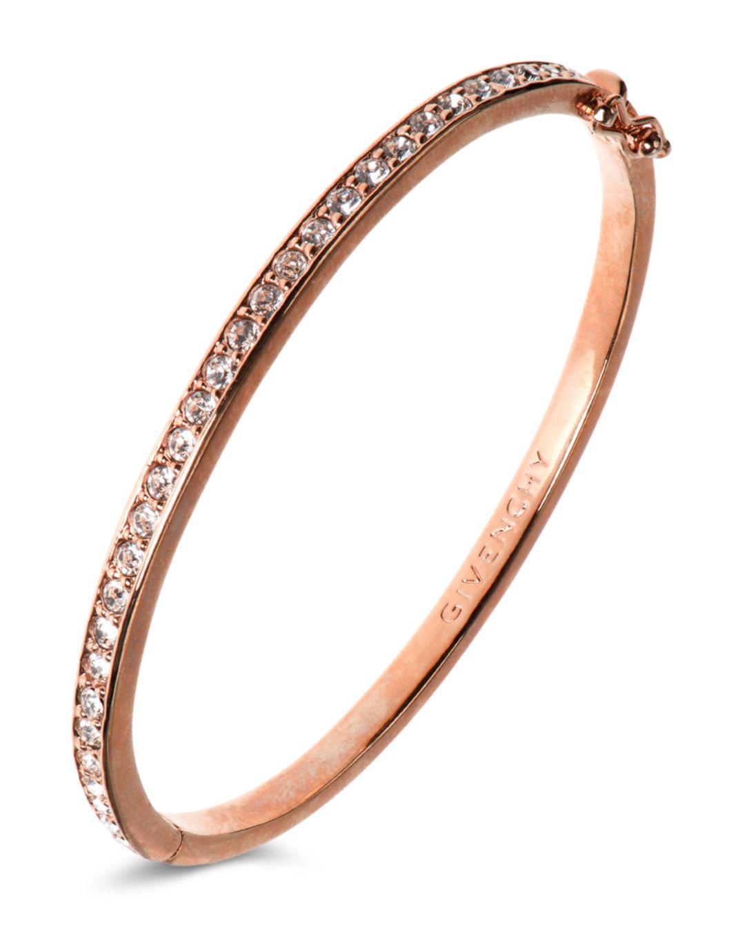 Lyst Givenchy Pavé Bangle Bracelet in Metallic