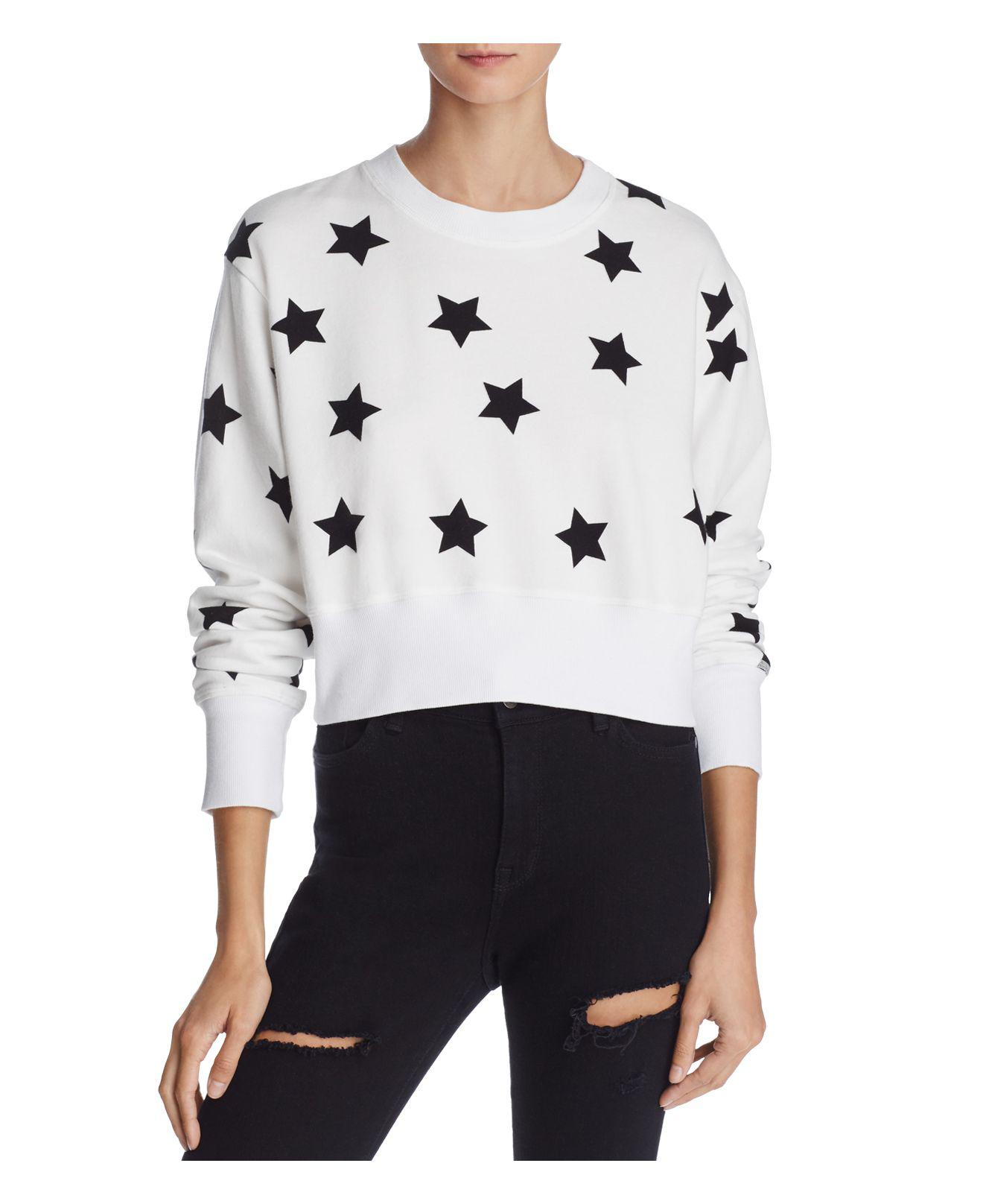 Splendid Weworewhat X Bloomingdale's Star Print Cropped Sweatshirt in ...