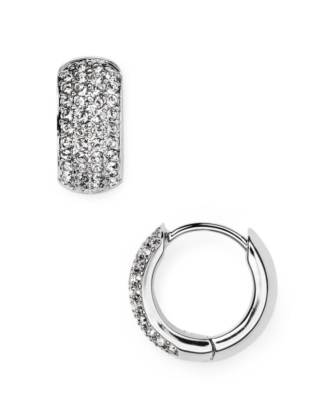 Lyst Nadri Pavé Hoop Earrings In Metallic Nadri Women S Metallic Pavé Hoop Earrings