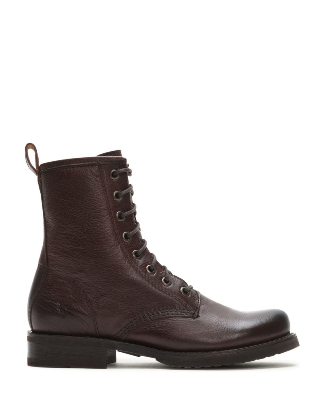 metallic combat boots women's
