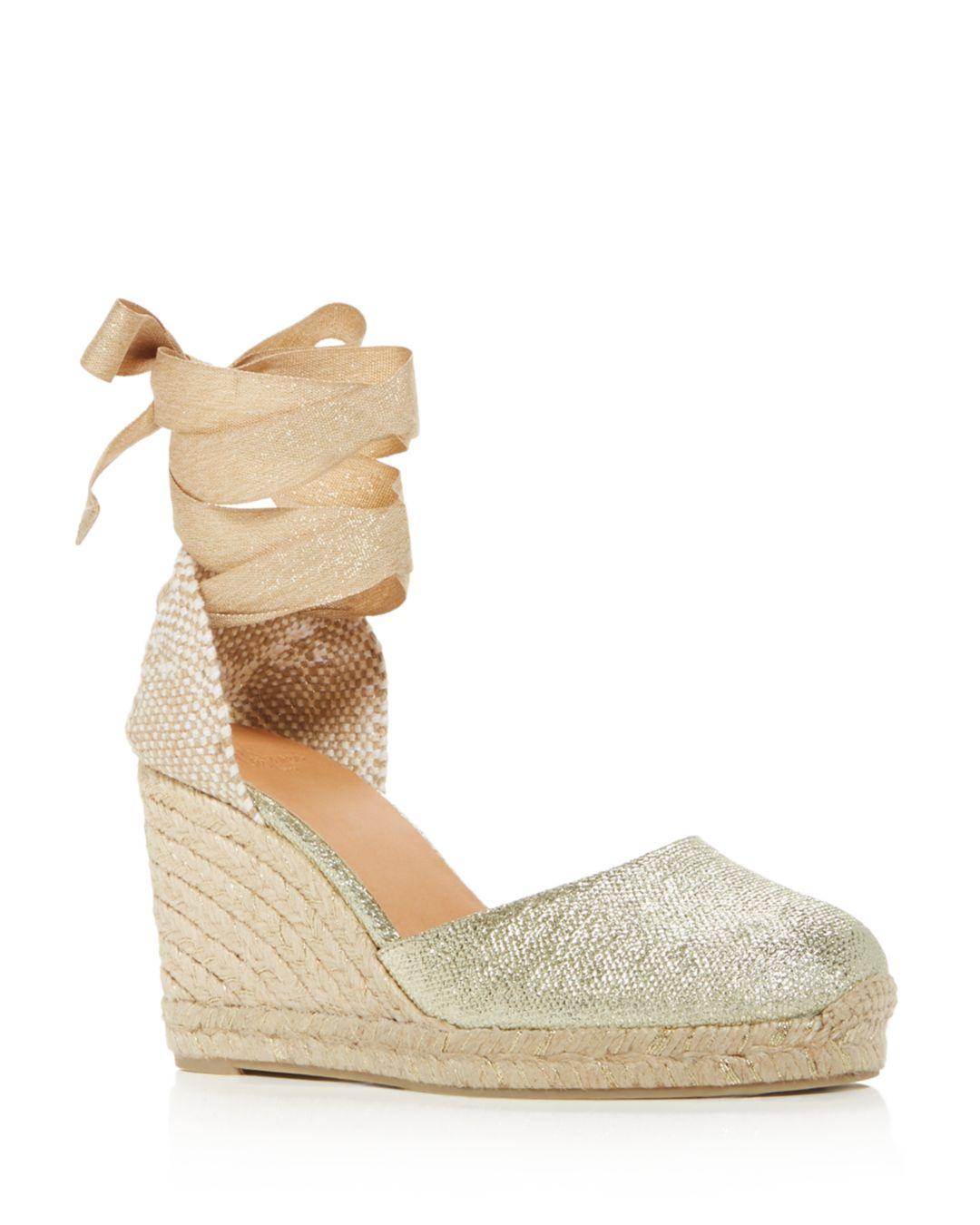 Castaner Women�s Carina Ankle Tie Espadrille Wedge