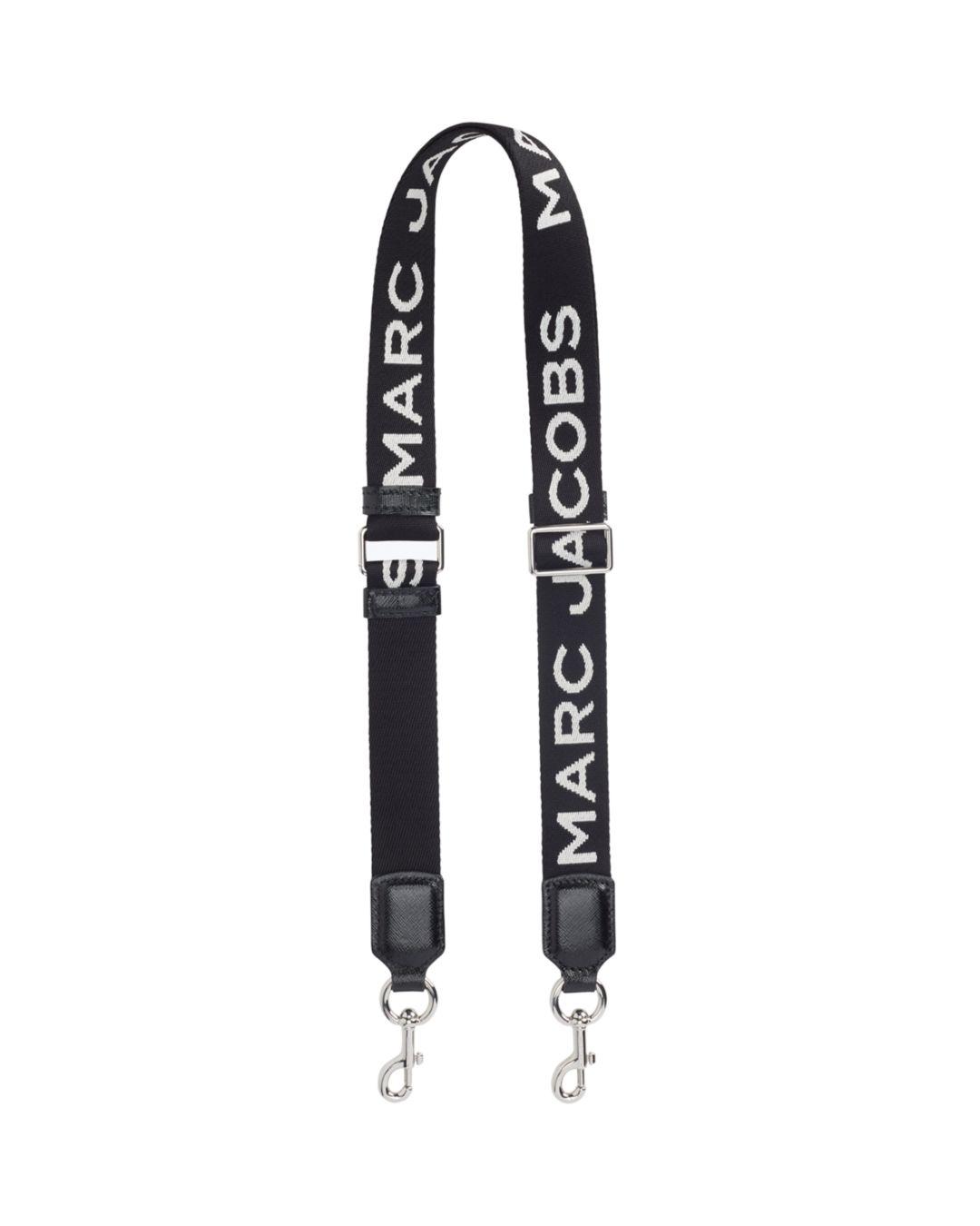 Marc Jacobs 35mm Mj Logo Webbing Shoulder Strap in Black - Lyst