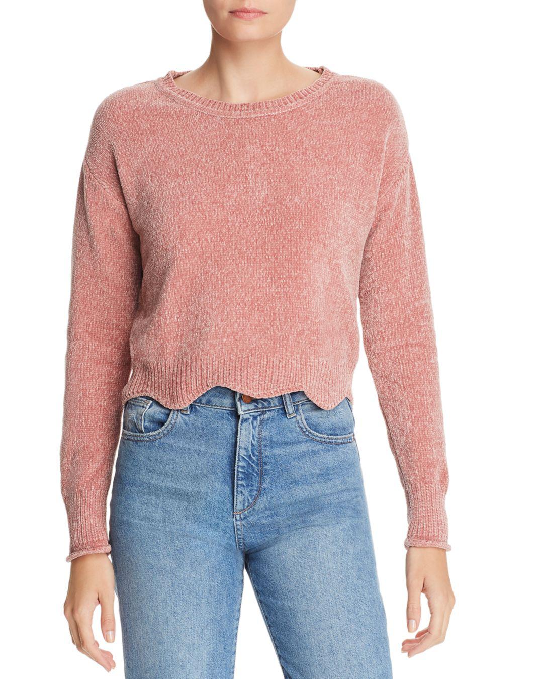 aqua chenille sweater