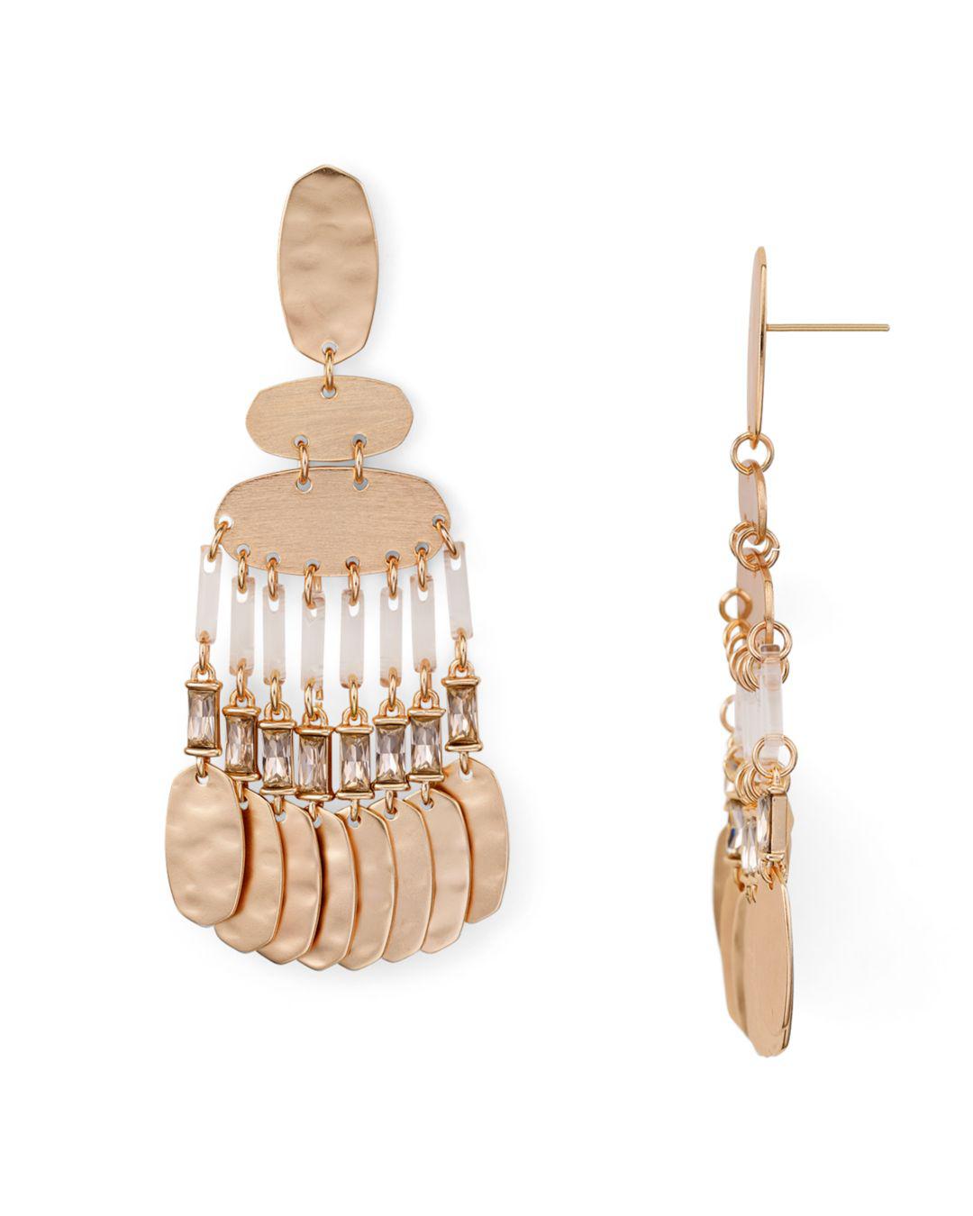Kendra Scott Oster Chandelier Earrings in Pink/Rose Gold (Pink) Lyst