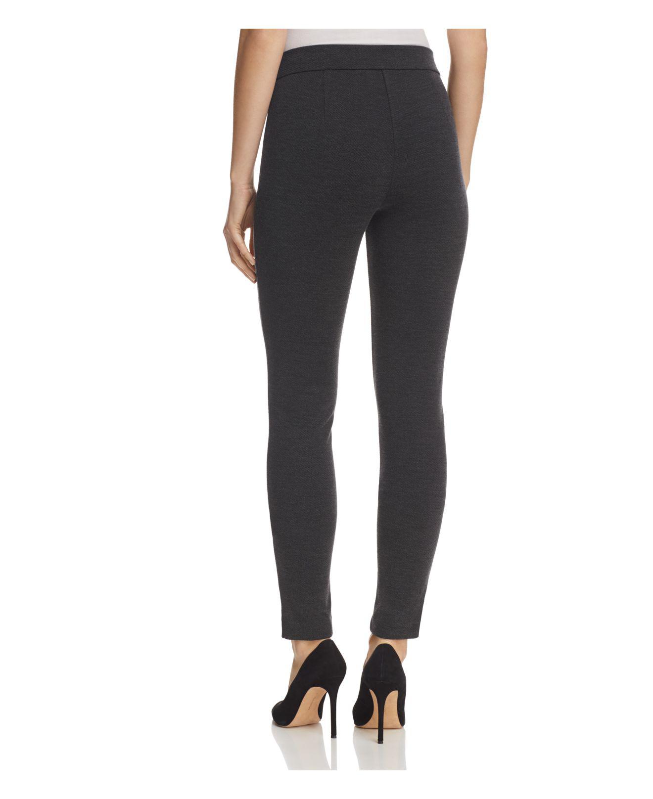 Lyst Theory Adbelle Knit Twill Leggings in Gray