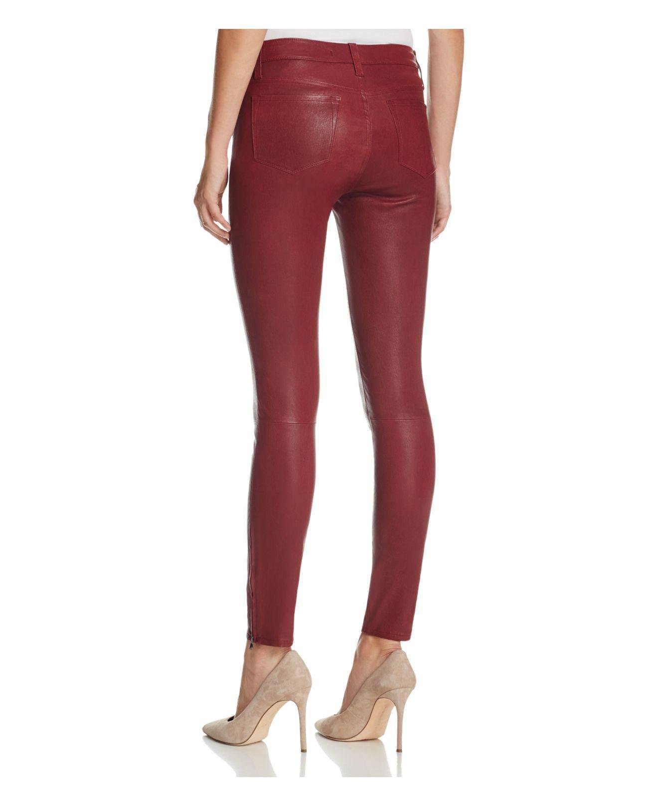 j brand leather skinny pants