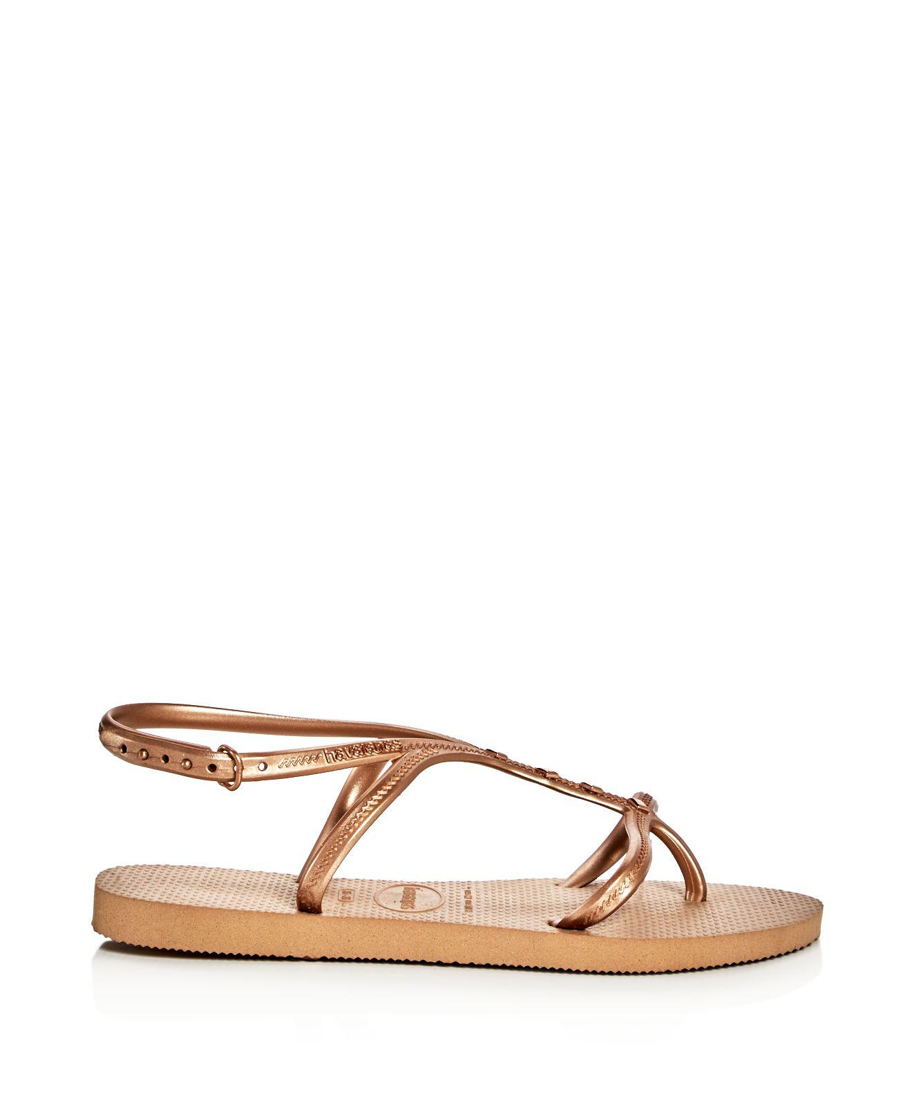 Lyst Havaianas  Women s Allure Maxi Metallic Slingback 