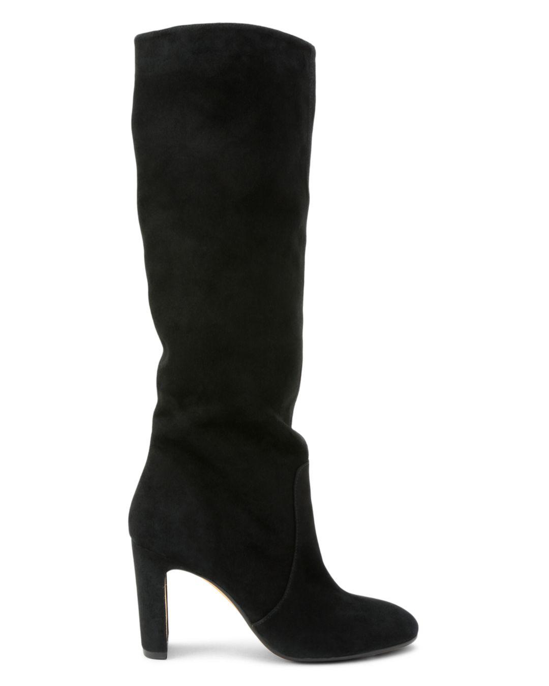 Dolce Vita Women's Coop Slouchy Suede Tall Boots in Black - Lyst