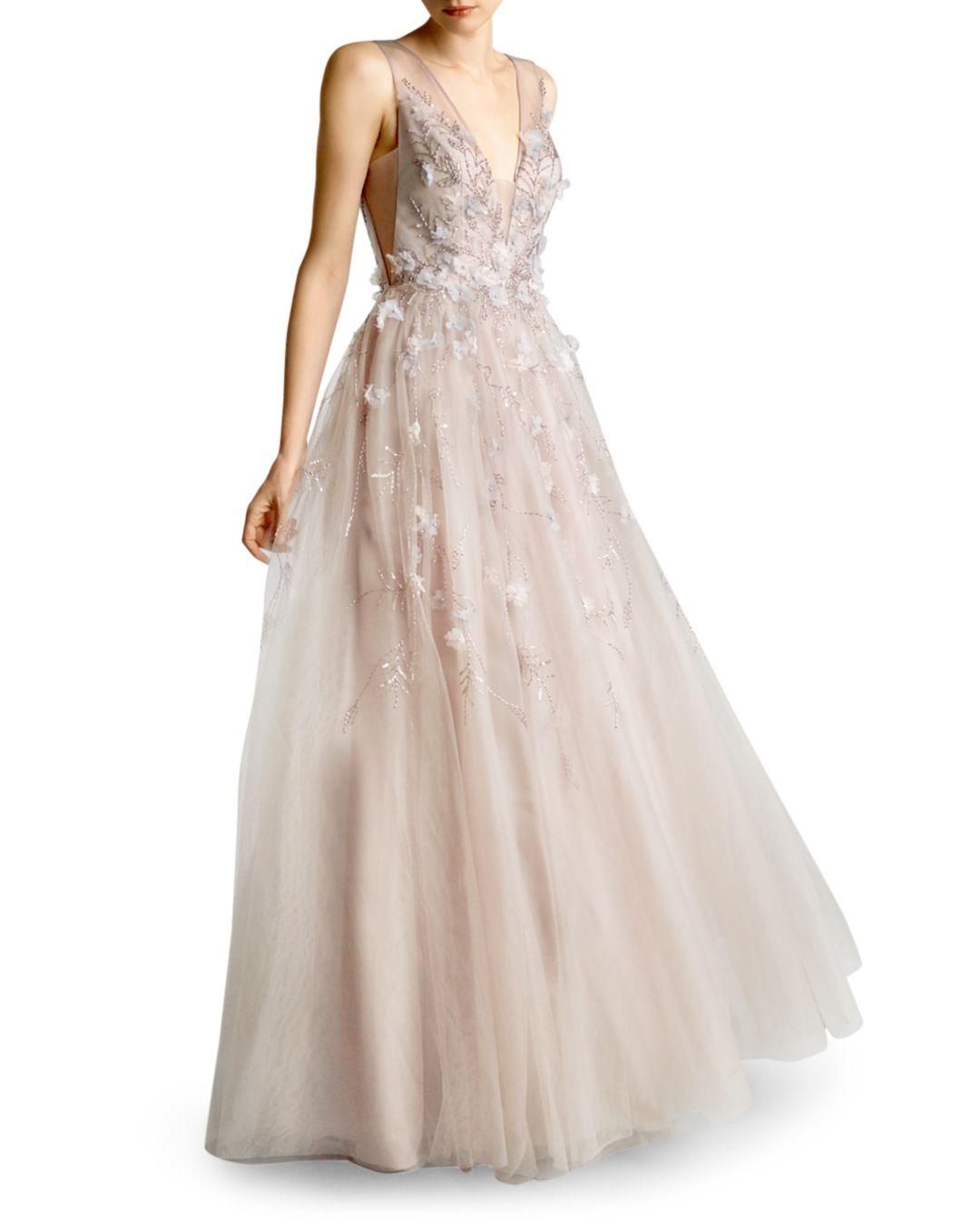 basix black label embroidered ball gown